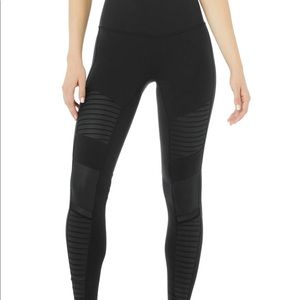 ALO Yoga Moto Leggings Size Small Black